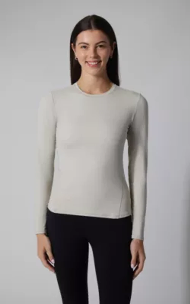 2 Pack Zenly Crew Neck Fitted Long Sleeve Top