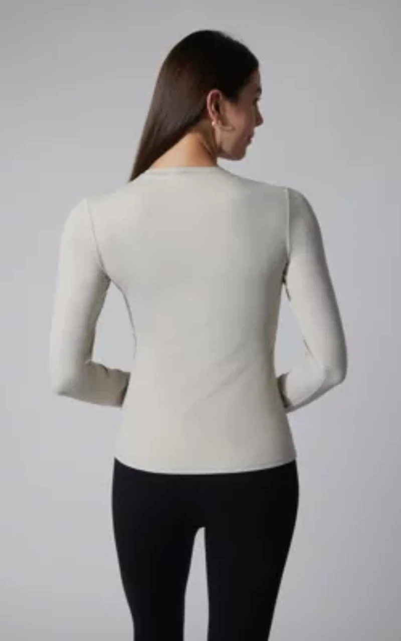 2 Pack Zenly Crew Neck Fitted Long Sleeve Top