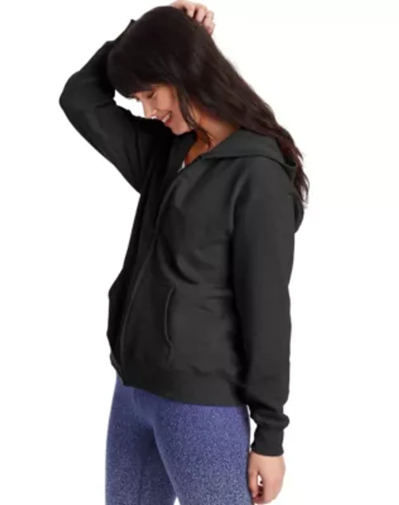 Hanes EcoSmart Women's Full-Zip Fleece Hoodie