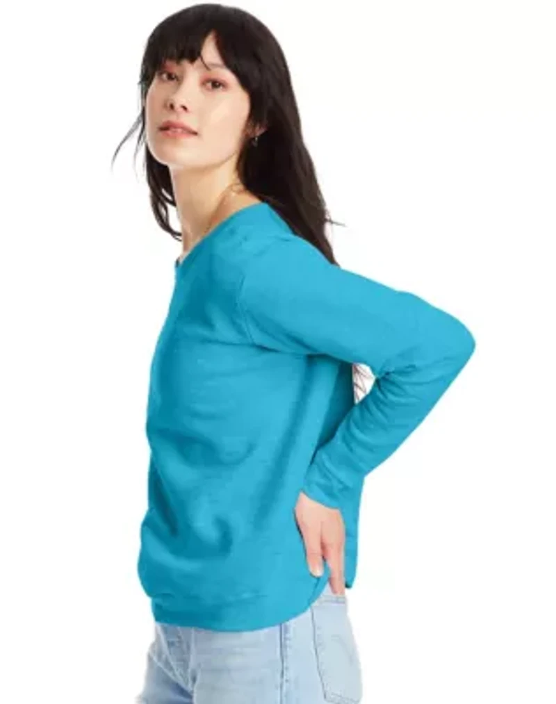 Hanes EcoSmart Women's Fleece Sweatshirt, V-Notch
