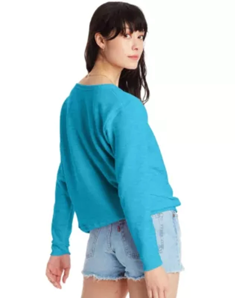 Hanes EcoSmart Women's Fleece Sweatshirt, V-Notch