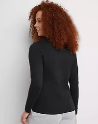 Women's Long Sleeve Cotton V-Neck T-Shirt