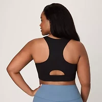 Moves Women's Crop Sports Bra, Racerback
