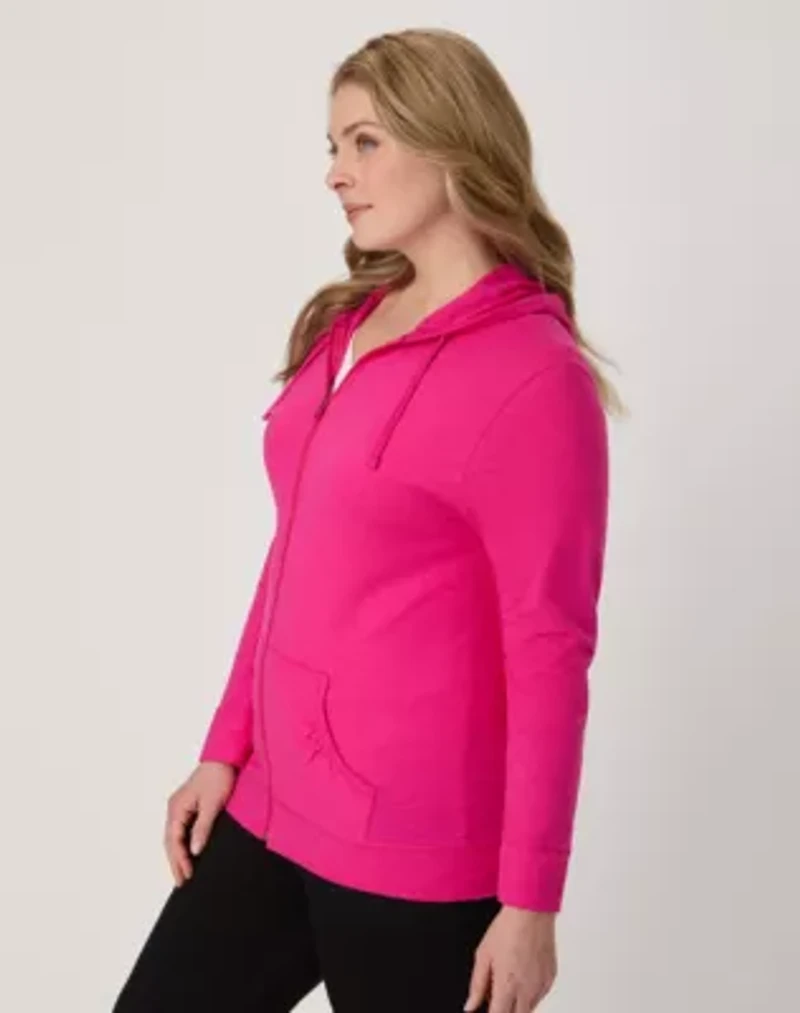 Women's Slub Jersey Full Zip Hoodie