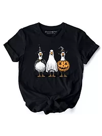Funny Haunting Goose Halloween Tee