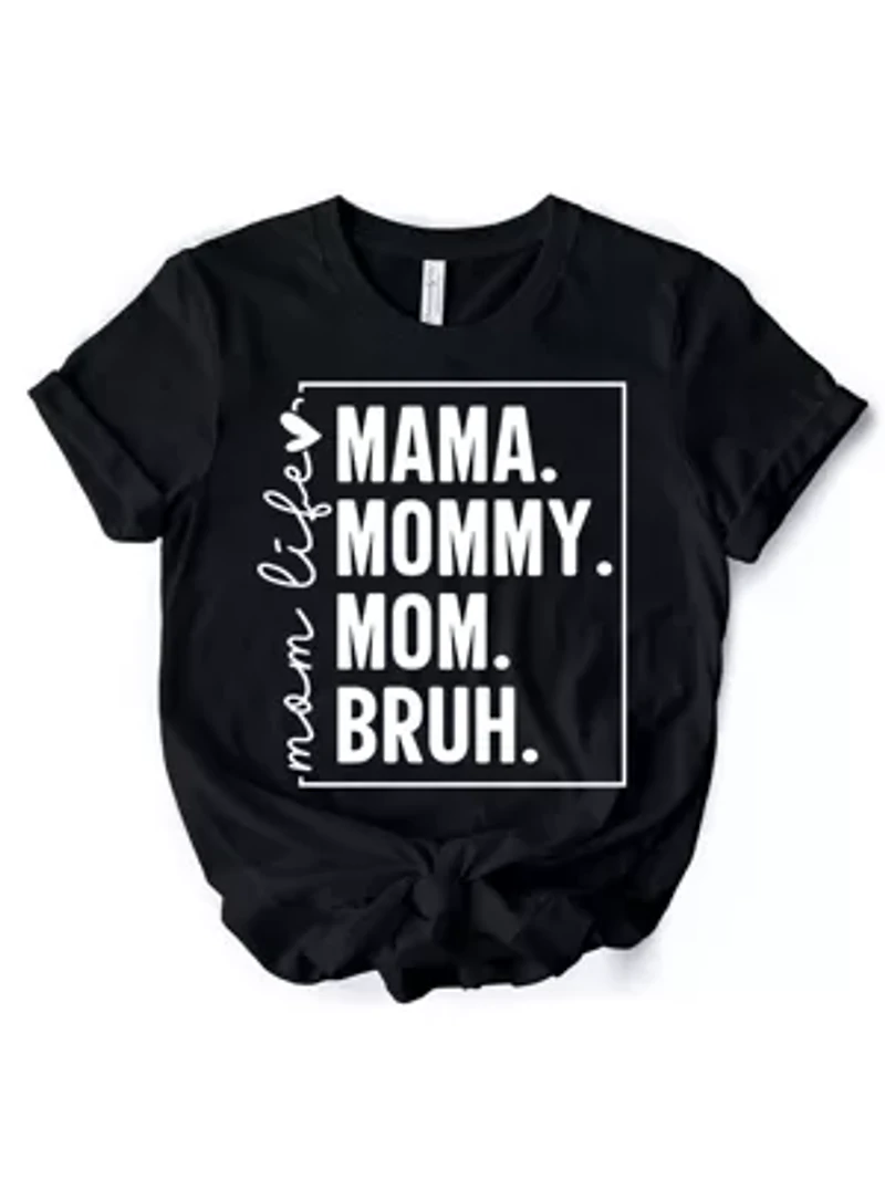 Funny Mom's Life Minimalist Tee for Stylish Mothers