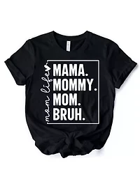 Funny Mom's Life Minimalist Tee for Stylish Mothers