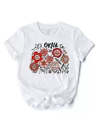 Floral Affirmation T-Shirt, Motivational Tee for Women