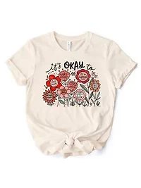 Floral Affirmation T-Shirt, Motivational Tee for Women