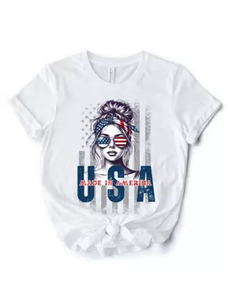 Made America T-Shirt, Retro 4th of July Patriotic Tee