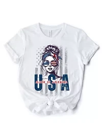 Made America T-Shirt, Retro 4th of July Patriotic Tee
