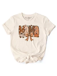 Mama Coquette Autumn T-Shirt, Cozy Fall Tee for Mothers