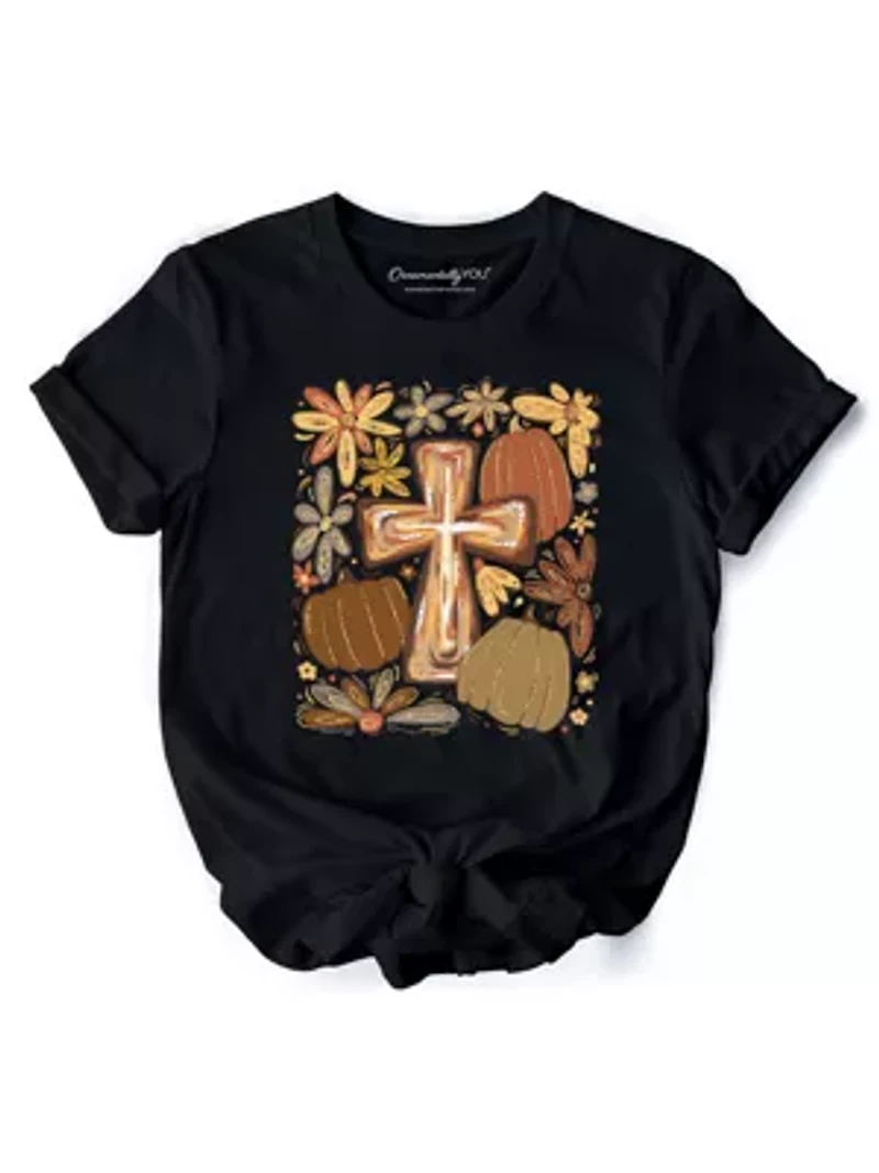 Fall Blessings T-Shirt, Autumn Christian Faith Tee