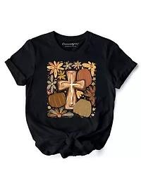 Fall Blessings T-Shirt, Autumn Christian Faith Tee