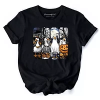Halloween Goose Costume Spooky T-Shirt for Bird Enjoyers