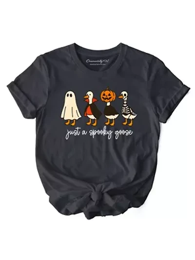 Just a Spooky Goose T-Shirt, Funny Halloween Costumes Tee