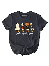Just a Spooky Goose T-Shirt, Funny Halloween Costumes Tee