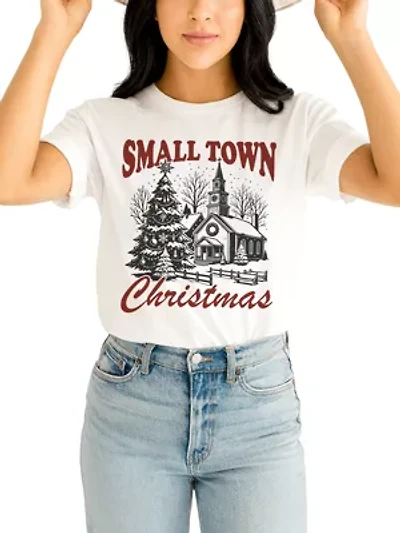 Small Town Christmas Vintage T‑Shirt