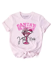 Santa’s Favorite Hot Mess Retro Disco Christmas Tee