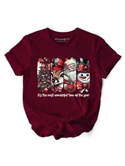 It's Most Wonderful Time Of The Year Vintage Christmas Tee
