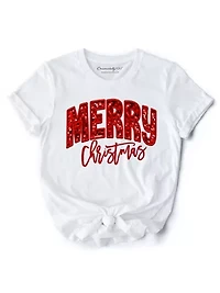 Merry Christmas Sequin Style T‑Shirt