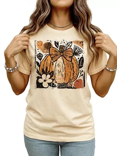 Highland Cow Ghost Fall T-Shirt