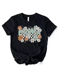 Floral Mama Checkered T-Shirt for Stylish Mothers