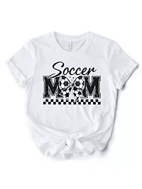 Soccer Mom Coquette Bow Retro T-Shirt for Proud Sports Mothers