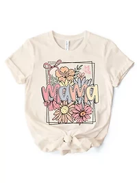 Floral Mama Coquette Bow Pastel T-Shirt
