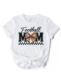 Baseball Mom Coquette Bow Retro T-Shirt For Proud Sports Mothers