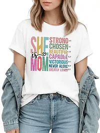 Inspirational Christian Mom Affirmation Tee