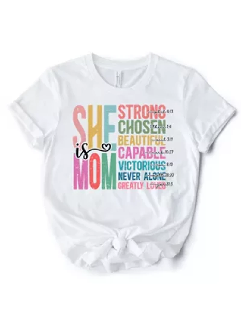Inspirational Christian Mom Affirmation Tee