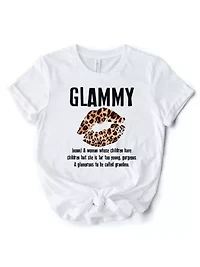 Glammy Leopard Lips T-Shirt for Glamorous Grandmas