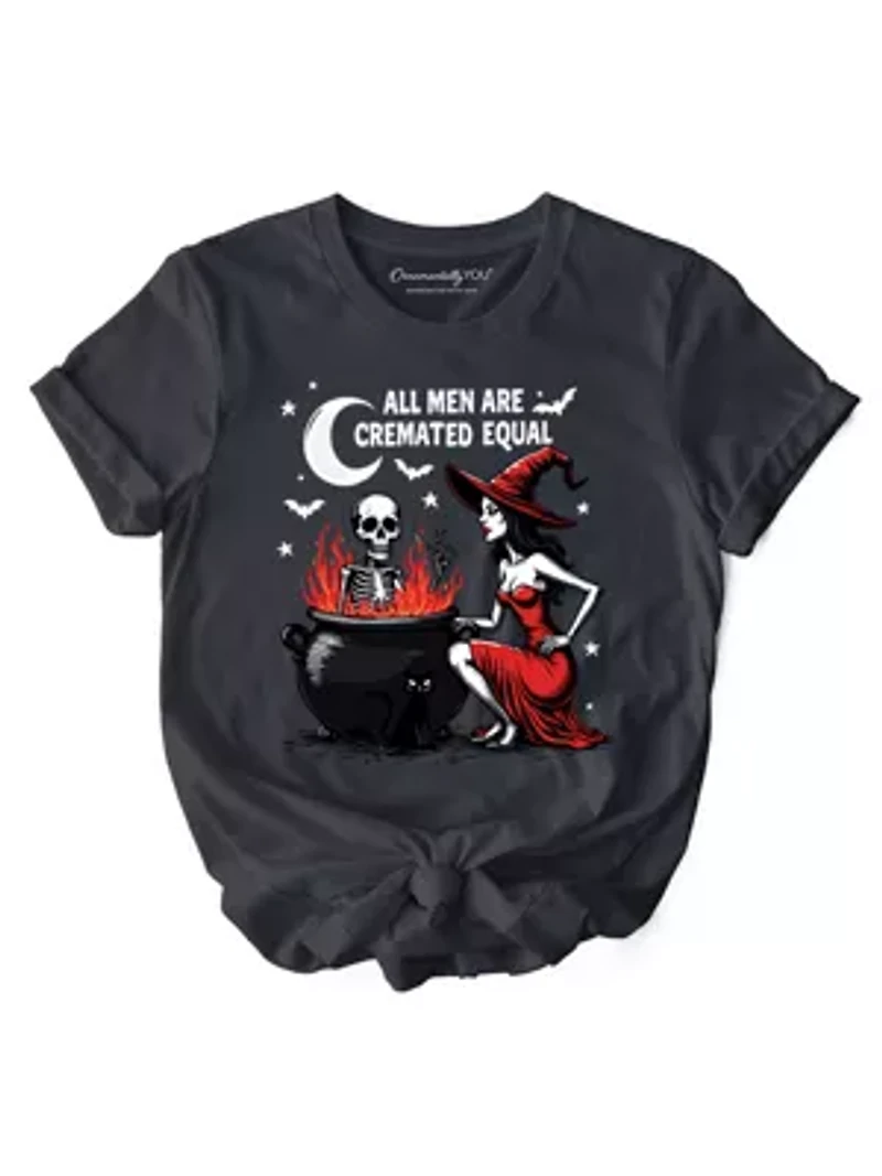 All Men Are Cremated Equal Funny Halloween T-Shirt