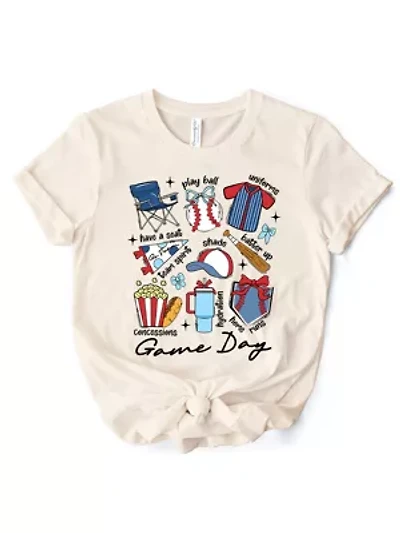 Game Day Baseball T-Shirt for Sports Fans