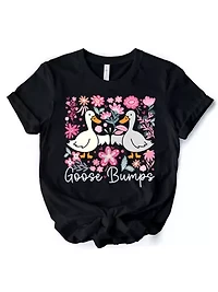 Funny Goose Bumps Floral T-Shirt