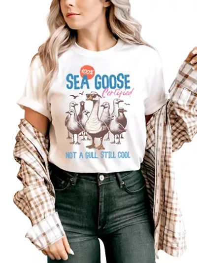 Cool Summer Sea Goose Certified T-Shirt