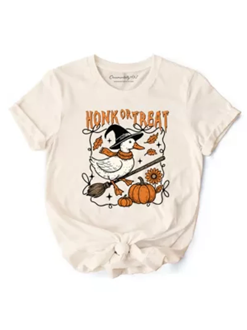 Honk or Treat Goose T-Shirt, Hilarious Halloween Tee