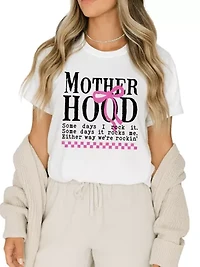Motherhood Coquette Pink Bow T-Shirt