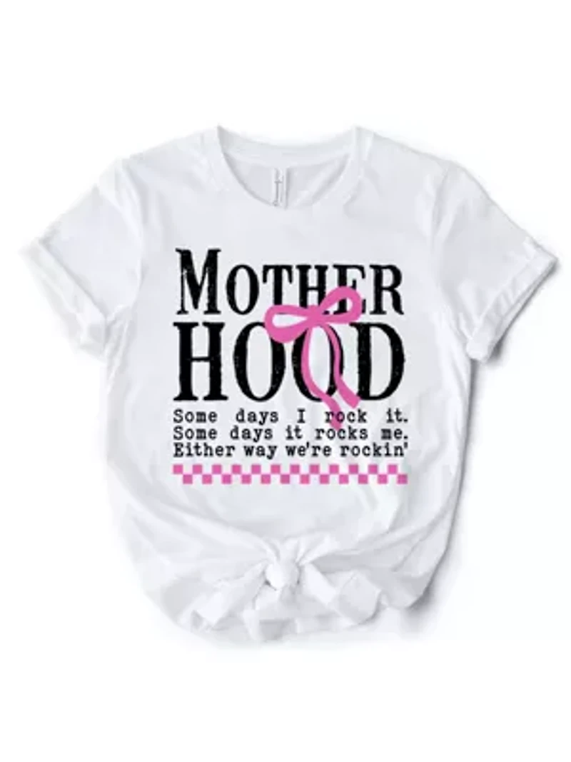 Motherhood Coquette Pink Bow T-Shirt