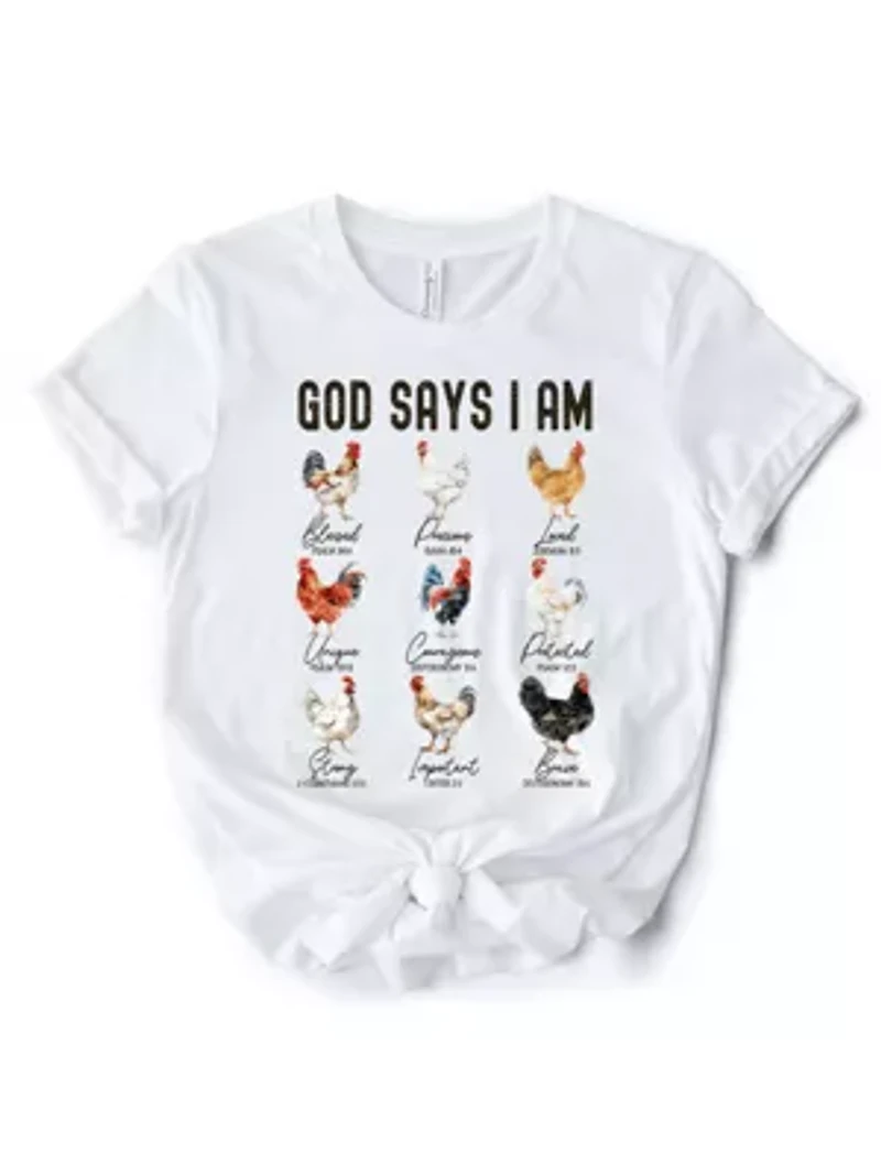 God Says I Am Christian T-Shirt
