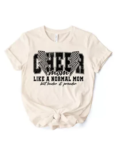 Cheer Mom Lightning T-Shirt for Proud Sports Mothers