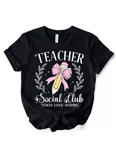 Teacher Social Club T-Shirt for Stylish Educators