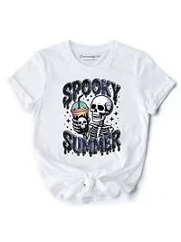 Spooky Summer Skeleton T-Shirt, Snarky Halloween Tee