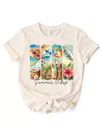 Summer Vibes Beach Radiant Tee