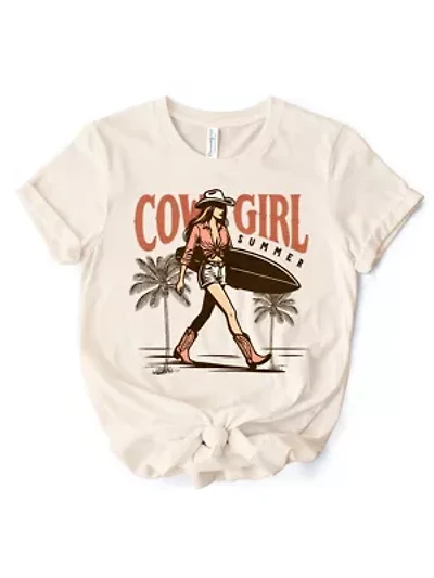 Cowgirl Summer Surf T-Shirt