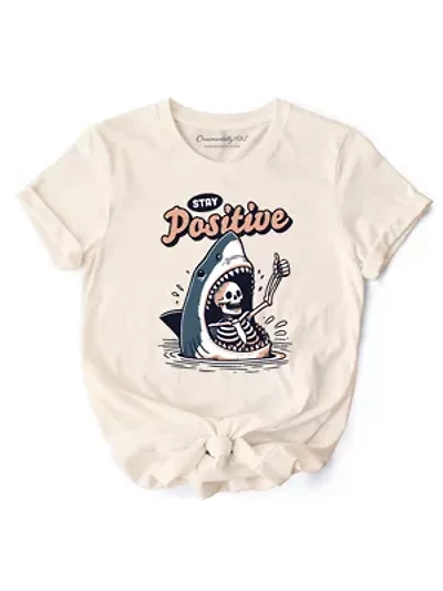 Stay Positive Mental Health Motivational Tee