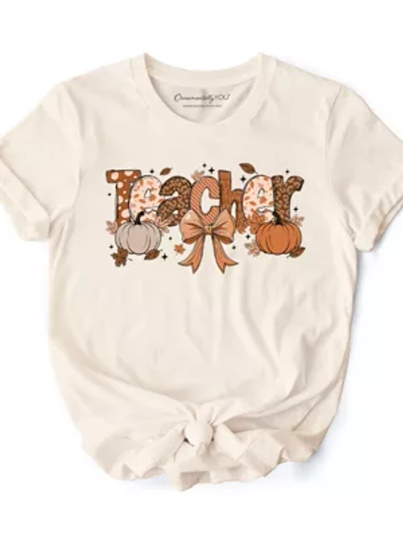 Teacher Coquette Autumn Tee for Educators
