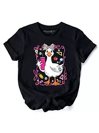 Coquette Teacher Goose Funny Tee for Educators