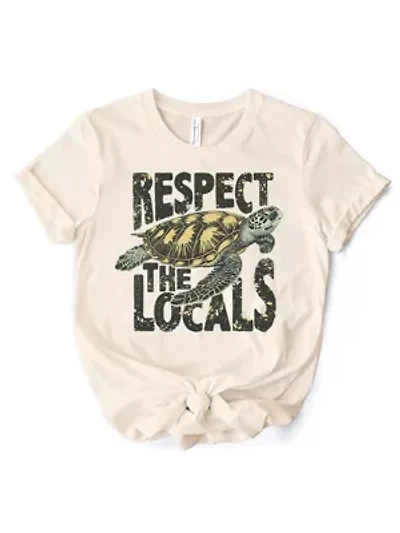 Respect the Locals Tee for Ocean and Beach Lovers